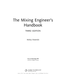 The Mixing Engineer's Handbook