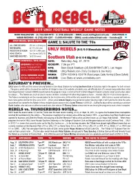 UNLV FB Week 1 Vs SUU.Indd