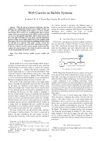 Web Crawler in Mobile Systems