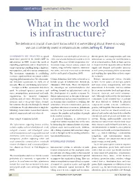 What in the World Is Infrastructure?