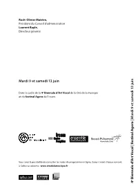 4E Biennale D'art Vocal
