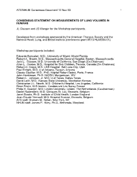 ATS/NHLBI Consensus Document 12 Nov 03 1
