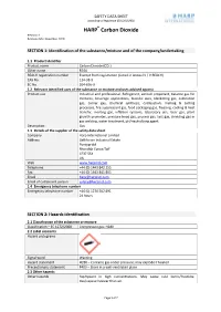 Carbon Dioxide Revision: 1 Revision Date: November 2020