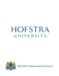 May 2018 Commencement Exercises