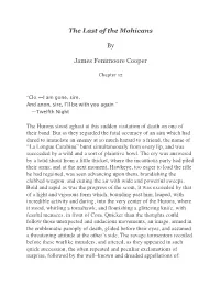 The Last of the Mohicans by James Fenimoore Cooper