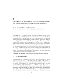 The Q-Factorial Moments of Discrete Q-Distributions and a Characterization of the Euler Distribution