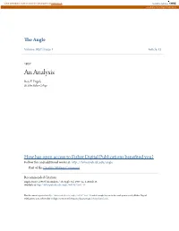 An Analysis Roy F