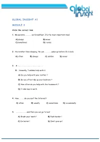 Global Insight A1 Module 3
