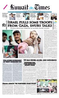Israel Pulls SOME Troops from Gaza, Snubs Talks