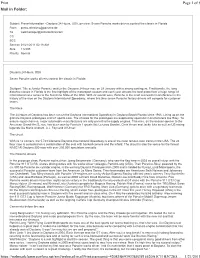 Mail in Folder: Page 1 of 6 Print 1/21/2011