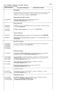 Review Session Disposition Sheet
