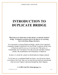 Introducion to Duplicate