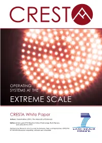 Operating Systems at the Extreme Scale