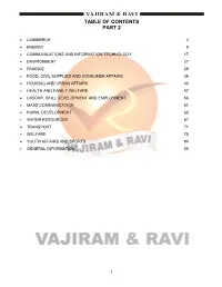 Table of Contents Part 2
