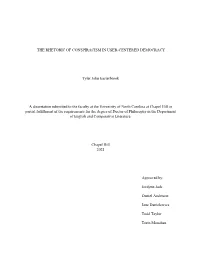 The Rhetoric of Conspiracism in User-Centered Democracy