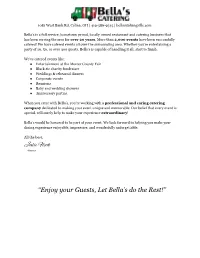 View Catering Menu