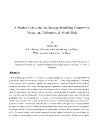 A Market Consistent Gas Storage Modelling Framework: Valuation, Calibration, & Model Risk