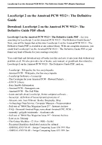 Locoscript 2 on the Amstrad PCW 9512+: the Definitive Guide PDF Ebooks Download