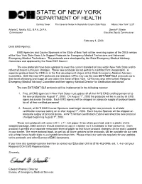 NY State-Wide EMT/AEMT BLS Protocols