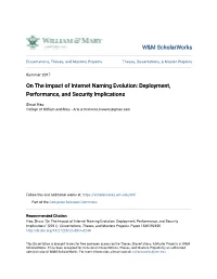 On the Impact of Internet Naming Evolution: Deployment, Performance, and Security Implications