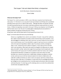 The Scopes Trial and Inherit the Wind; a Comparison