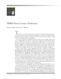 Timed: from Concept to Realization