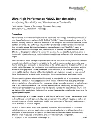 Ultra-High Performance Nosql Benchmarking