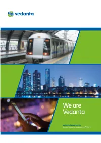 Vedanta Resources Plc Annual Report and Accounts FY2015 V E D Anta R