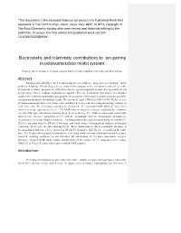 Electrostatic and Relativistic Contributions to Ion-Pairing in Polyoxometalate Model Systems