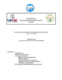 TWUBAKANE Decentralization and Health Program Rwanda