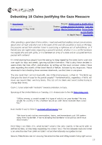 Debunking 18 Claims Justifying the Gaza Massacre