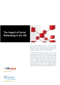 The Impact of Social Networking in the UK