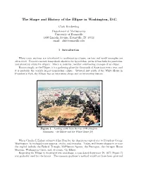 The Shape and History of the Ellipse in Washington, D.C