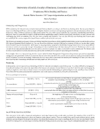 University of Zurich: Faculty of Business, Economics and Informatics Programme: MA in Banking and Finance