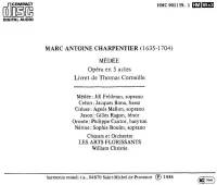 Marc Antoine Charpentier (1635-1704)