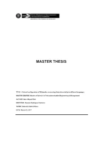 Master Thesis