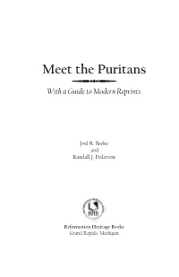 Meet the Puritans Q with a Guide to Modern Reprints