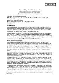 Proposal to Encode Latin Letters for the Slovene Metelko Alphabet in The