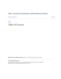 Table of Contents