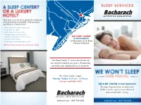 THE SLEEP CENTER at BACHARACH Treating Sleep Problems in Adults and Children in the Region's Most Advanced
