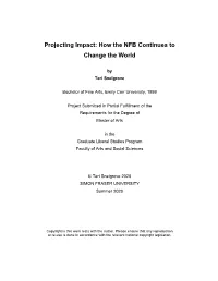 Projecting Impact: How the NFB Continues to Change the World