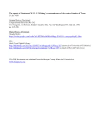 The Report of Lieutenant W. H. C. Whiting's Reconaissance of The