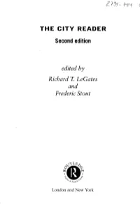 Edited by Richard T. Legates and Frederic Stout