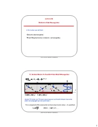 Lecture 26 Dielectric Slab Waveguides