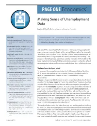 Making Sense of Unemployment Data