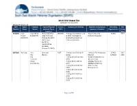 SEAFO IUU Vessel List IMO Vessel Previous Current Flag and Current Summary of Activities Operator and Previous IUU-Listing IUU