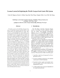 Lessons Learned in Deploying the World's Largest Scale Lustre File