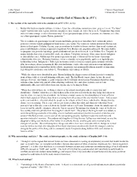 Narratology and the End of Monarchy in AVC 1