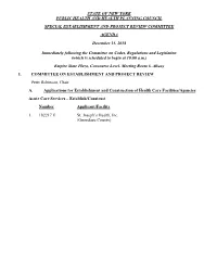 PHHPC Special Establishment and Project Review Committee