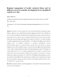 Regional Engagement of Locally Anchored Firms and Its Influence on Socio-Economic Development in Two Peripheral Regions Over Time